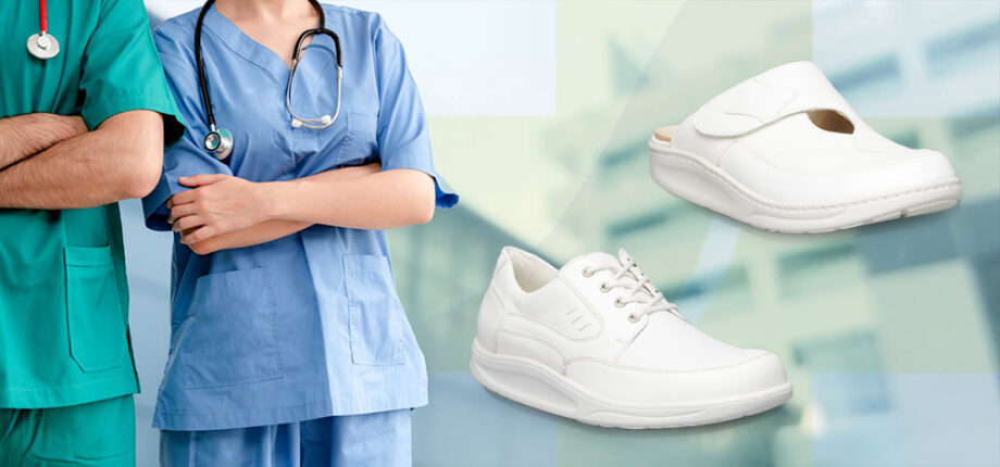Gördülő talpú cipő egészségügyi dolgozóknak